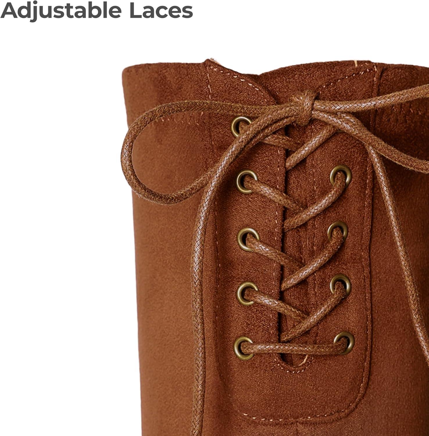 imageDREAM PAIRS Womens Over The Knee High Low Block Heel Riding Boots Uplace LeiTan