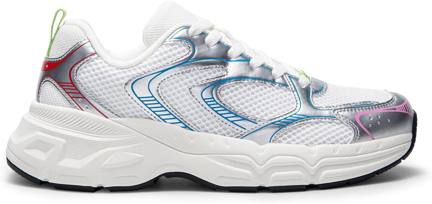 imageDREAM PAIRS Womens Platform Chunky Fashion Sneakers Walking LaceUp Celi Comfortable Y2KStyle Sneakers Workout Sport Work Casual Tennis Shoes