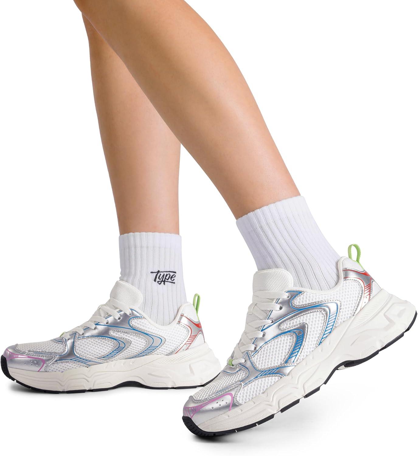 imageDREAM PAIRS Womens Platform Chunky Fashion Sneakers Walking LaceUp Celi Comfortable Y2KStyle Sneakers Workout Sport Work Casual Tennis Shoes