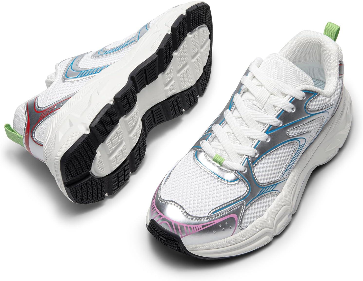 imageDREAM PAIRS Womens Platform Chunky Fashion Sneakers Walking LaceUp Celi Comfortable Y2KStyle Sneakers Workout Sport Work Casual Tennis Shoes