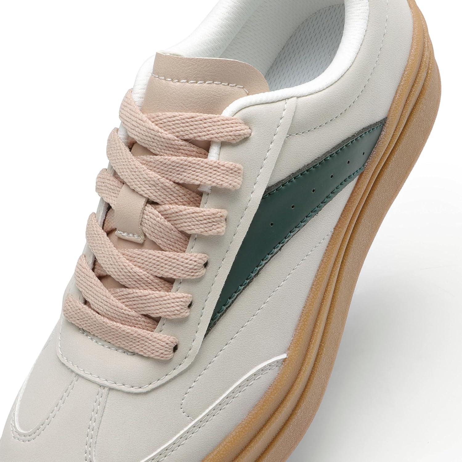 imageDREAM PAIRS Womens Platform Sneakers Walking Val Tennis LaceUp Comfortable Casual Fashion Sneakers ShoesGrey