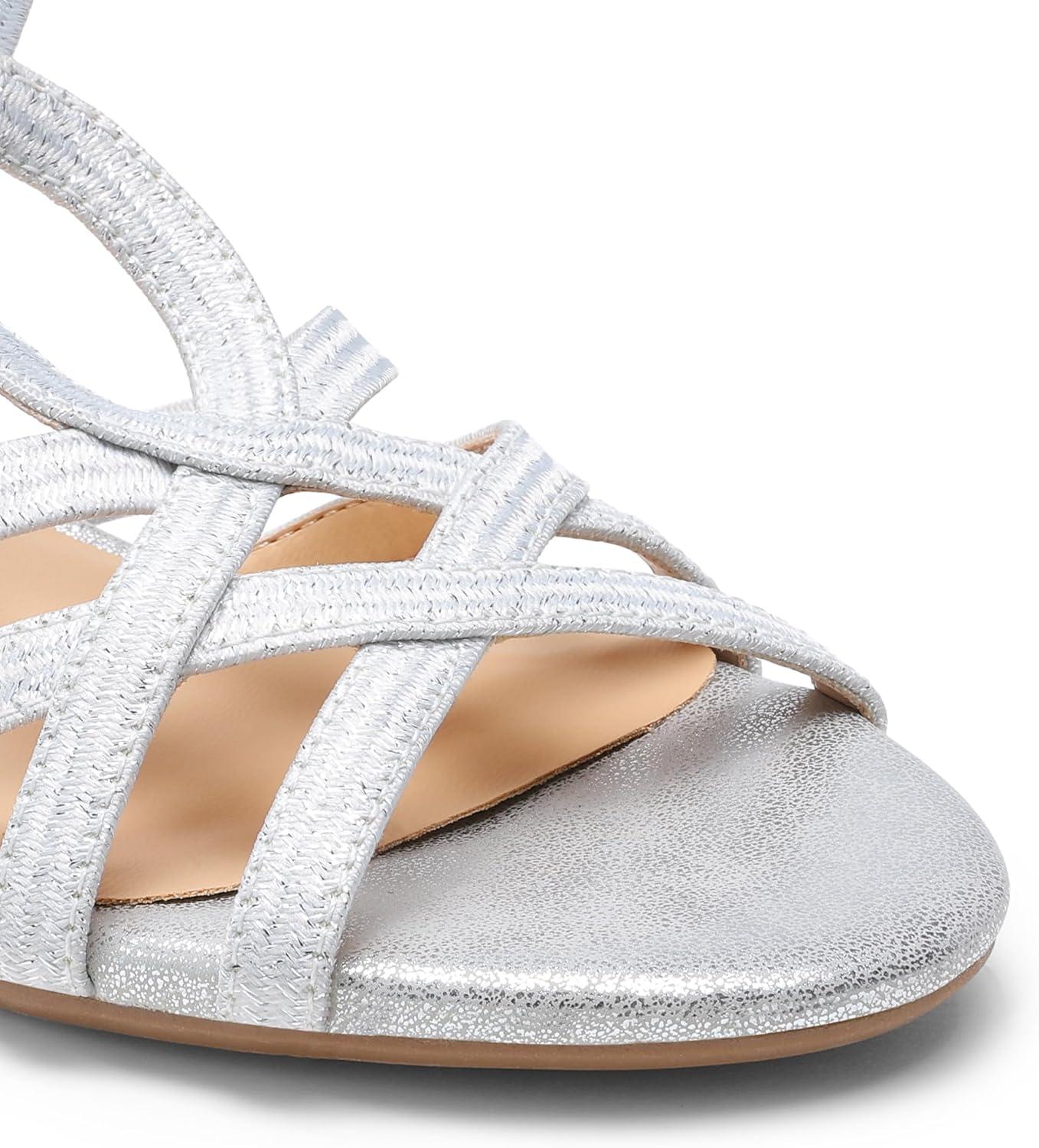 imageDREAM PAIRS Womens Platform Wedges Sandals Comfortable Open Toe Espadrilles Sandals Dressy Buckle Ankle Strap Summer ShoesSilver