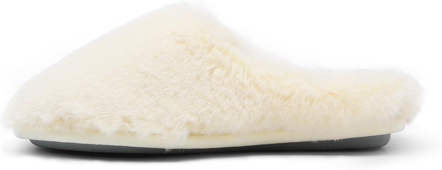 imageDREAM PAIRS Womens Plush Fuzzy Slip on Indoor Outdoor Winter House SlippersBeige