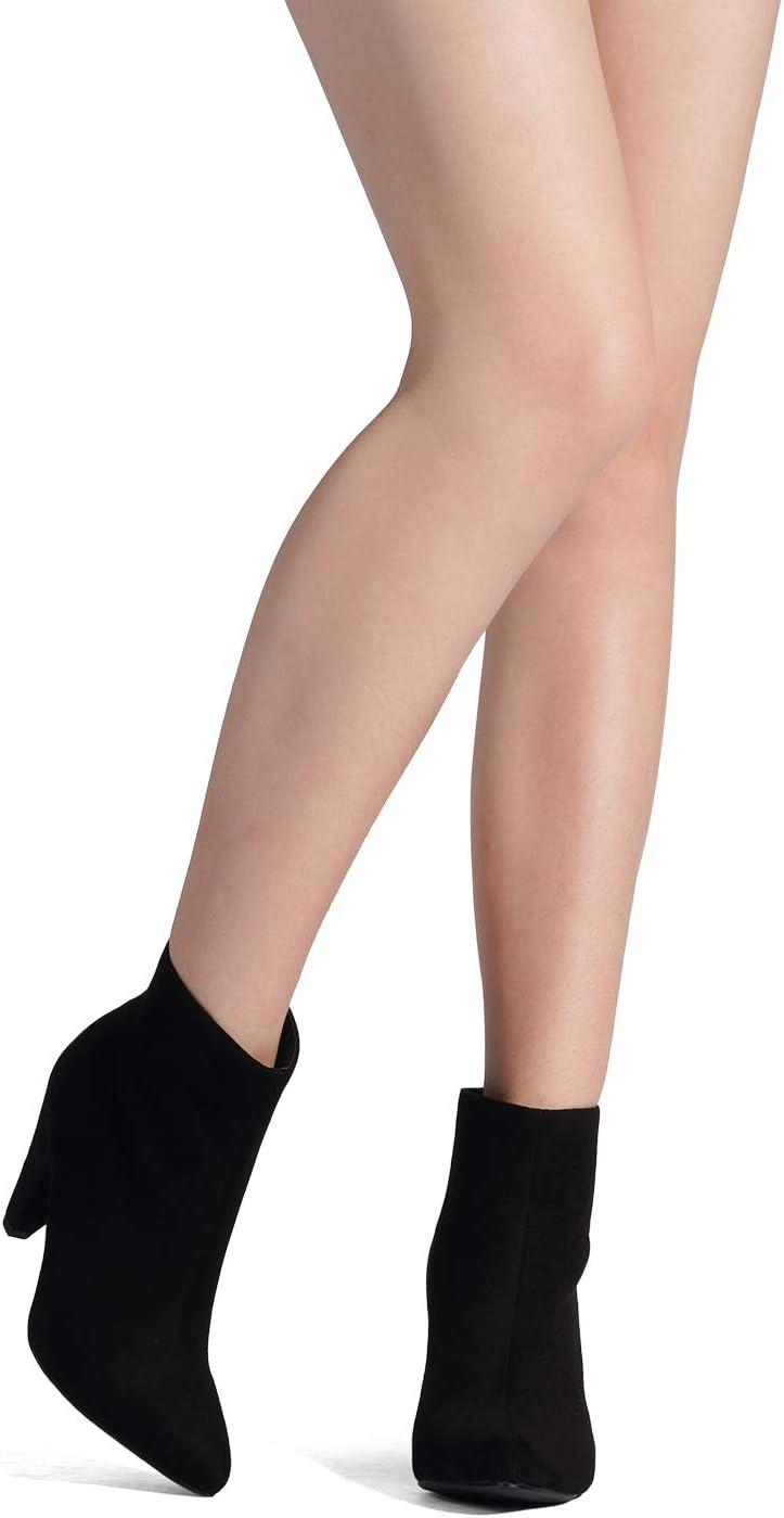 imageDREAM PAIRS Womens Pointed Toe Ankle Boots High Heel Booties Fashion Zipper Dress BootsBlackSuede
