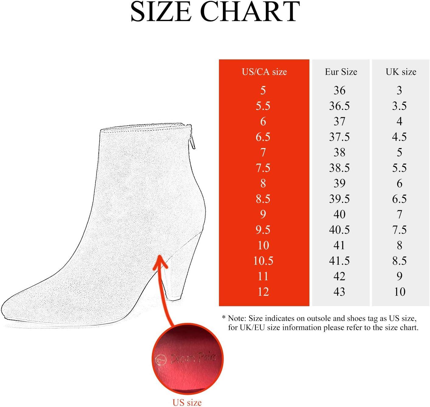 imageDREAM PAIRS Womens Pointed Toe Ankle Boots High Heel Booties Fashion Zipper Dress BootsLeopard