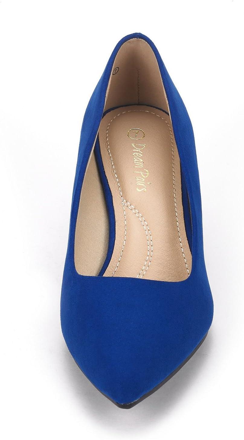 imageDREAM PAIRS Womens Pumps Kitten Heel Pointed Toe Shoes for Women Comfortable Office Work Dress ShoesRoyalBlue
