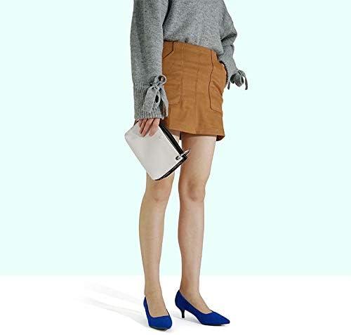 imageDREAM PAIRS Womens Pumps Kitten Heel Pointed Toe Shoes for Women Comfortable Office Work Dress ShoesRoyalBlue