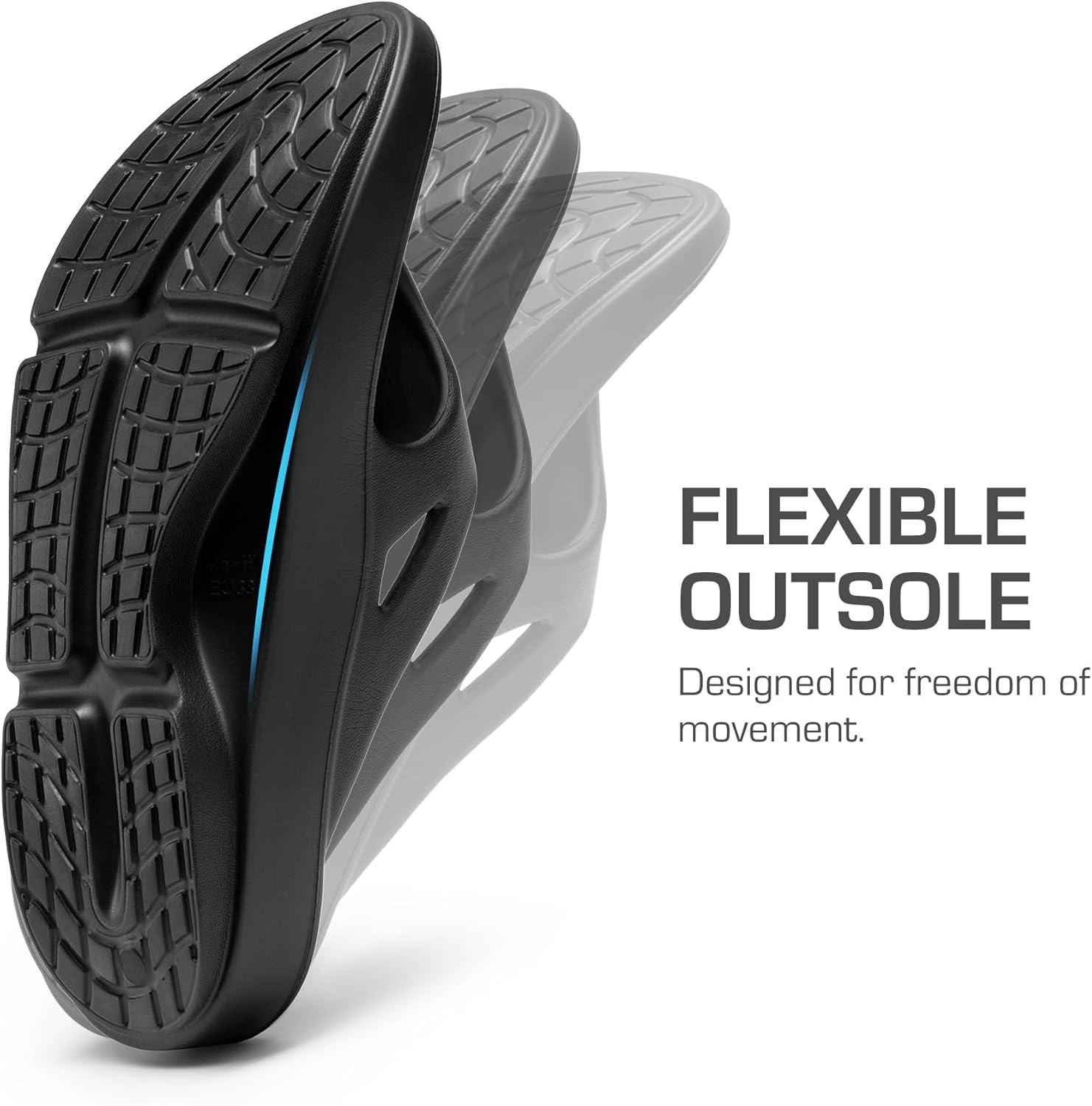 imageDREAM PAIRS Womens Sandals Comfortable Arch Support Flip Flops for SummerBlack