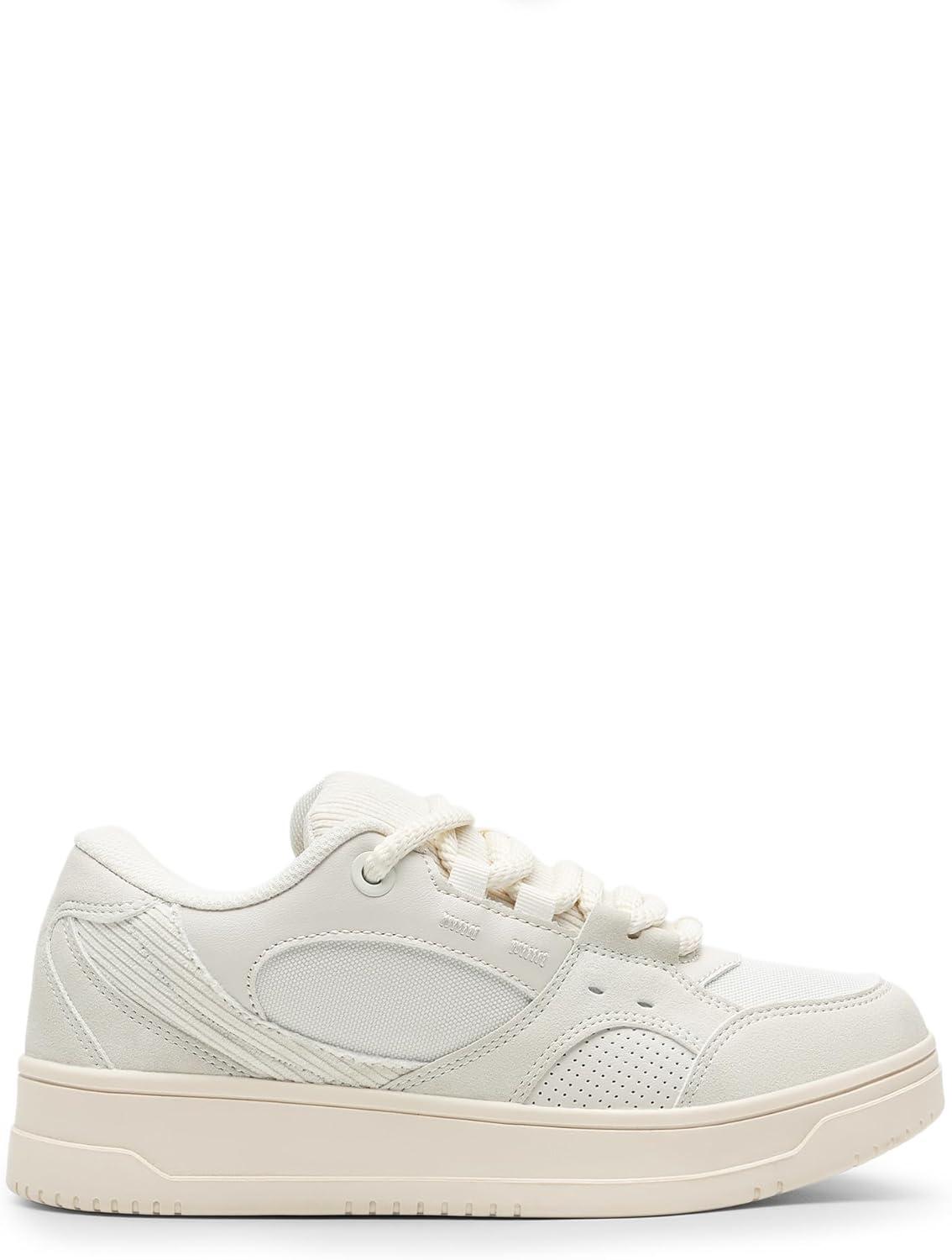 imageDREAM PAIRS Womens Skateboarding Shoes Low Top Walking LaceUp Comfortable Casual Vivi Fashion SneakersBeige