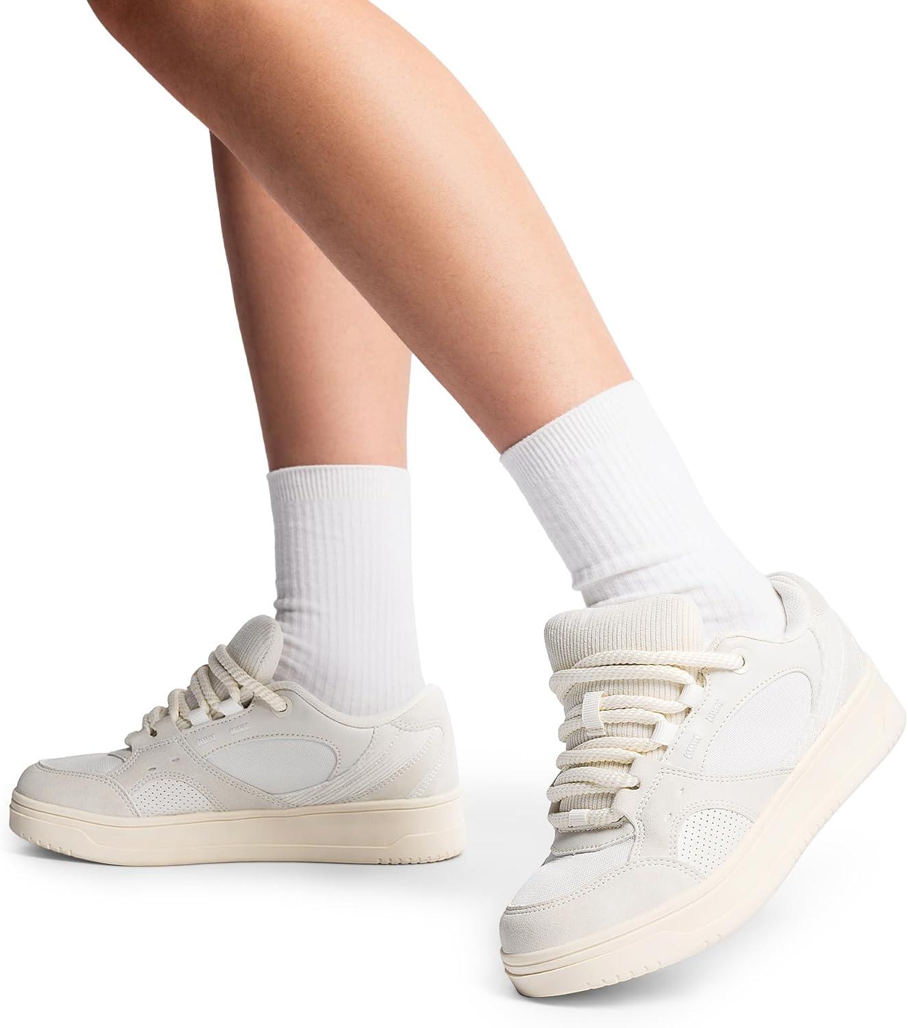 imageDREAM PAIRS Womens Skateboarding Shoes Low Top Walking LaceUp Comfortable Casual Vivi Fashion SneakersBeige