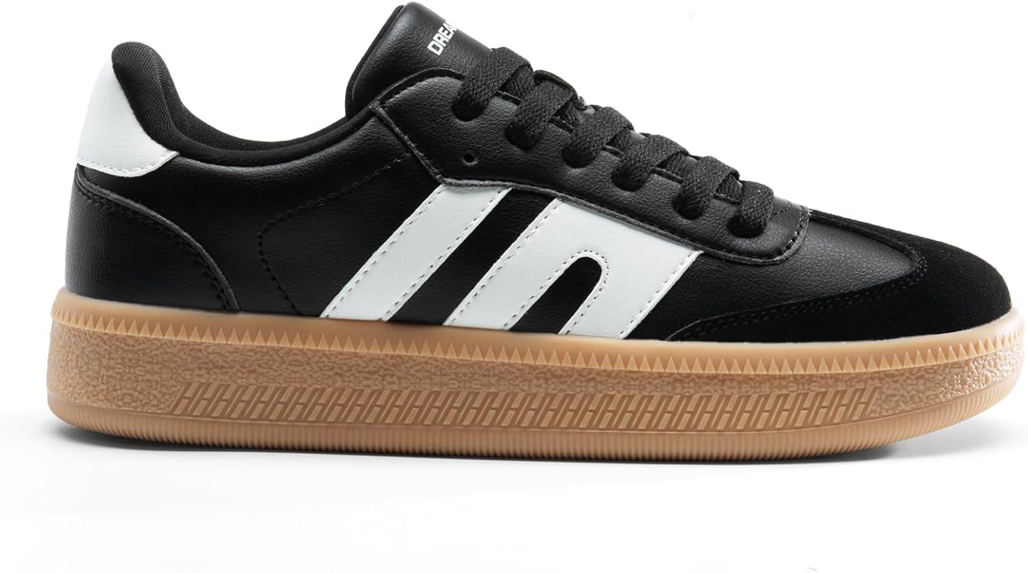 imageDREAM PAIRS Womens Tennis Sneakers Walking Casual LaceUp Footwear Comfortable Fashion Sneakers ShoesBlack