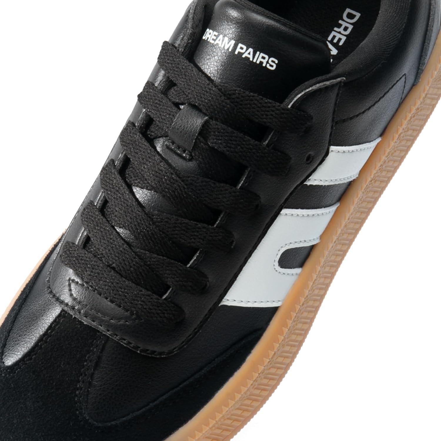 imageDREAM PAIRS Womens Tennis Sneakers Walking Casual LaceUp Footwear Comfortable Fashion Sneakers ShoesBlack