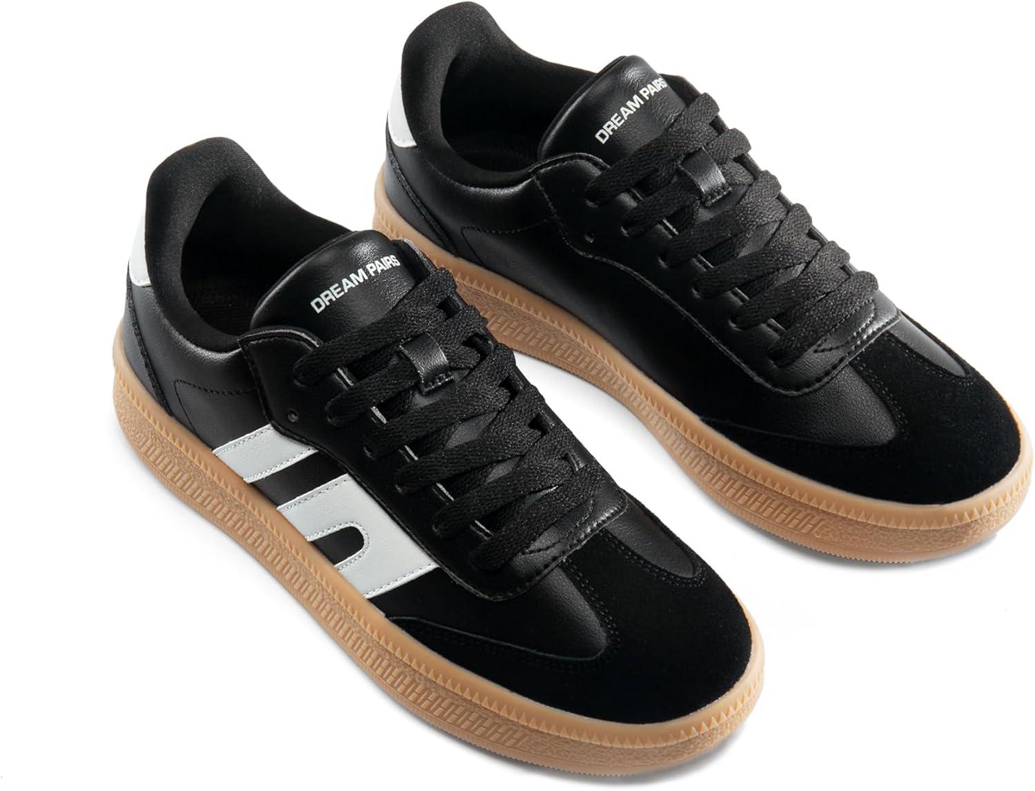 imageDREAM PAIRS Womens Tennis Sneakers Walking Casual LaceUp Footwear Comfortable Fashion Sneakers ShoesBlack