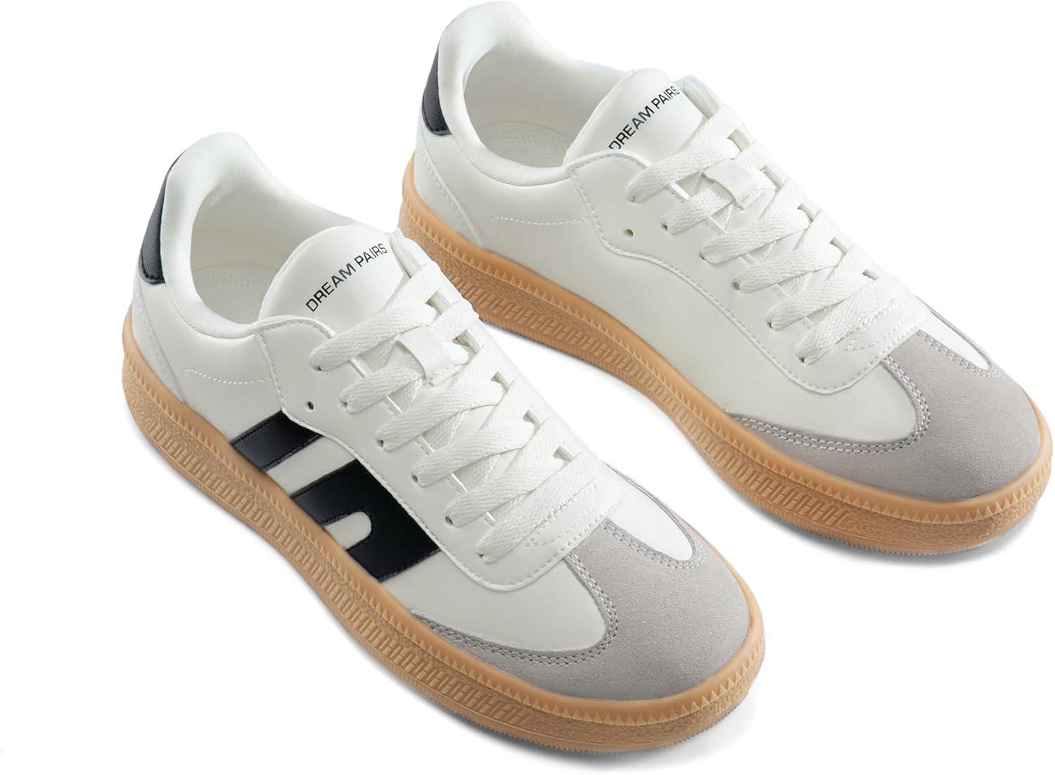 imageDREAM PAIRS Womens Tennis Sneakers Walking Casual LaceUp Footwear Comfortable Fashion Sneakers ShoesWhite