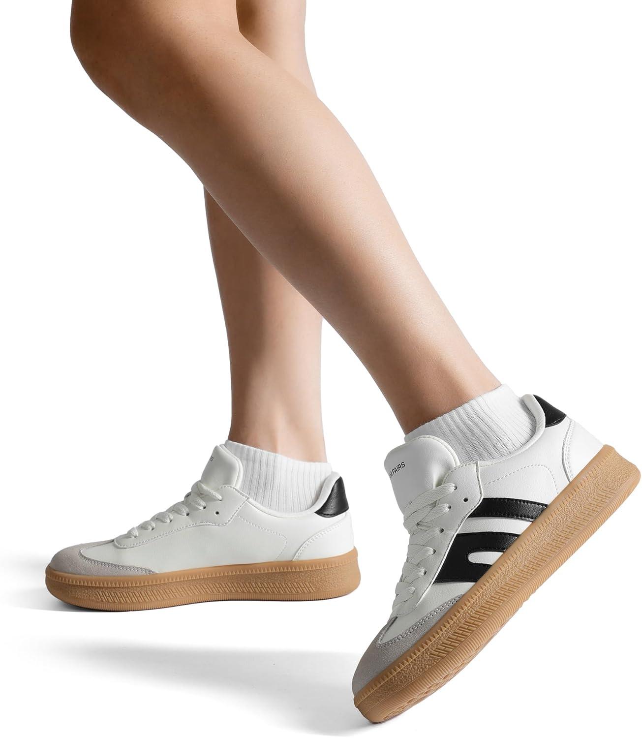 imageDREAM PAIRS Womens Tennis Sneakers Walking Casual LaceUp Footwear Comfortable Fashion Sneakers ShoesWhite