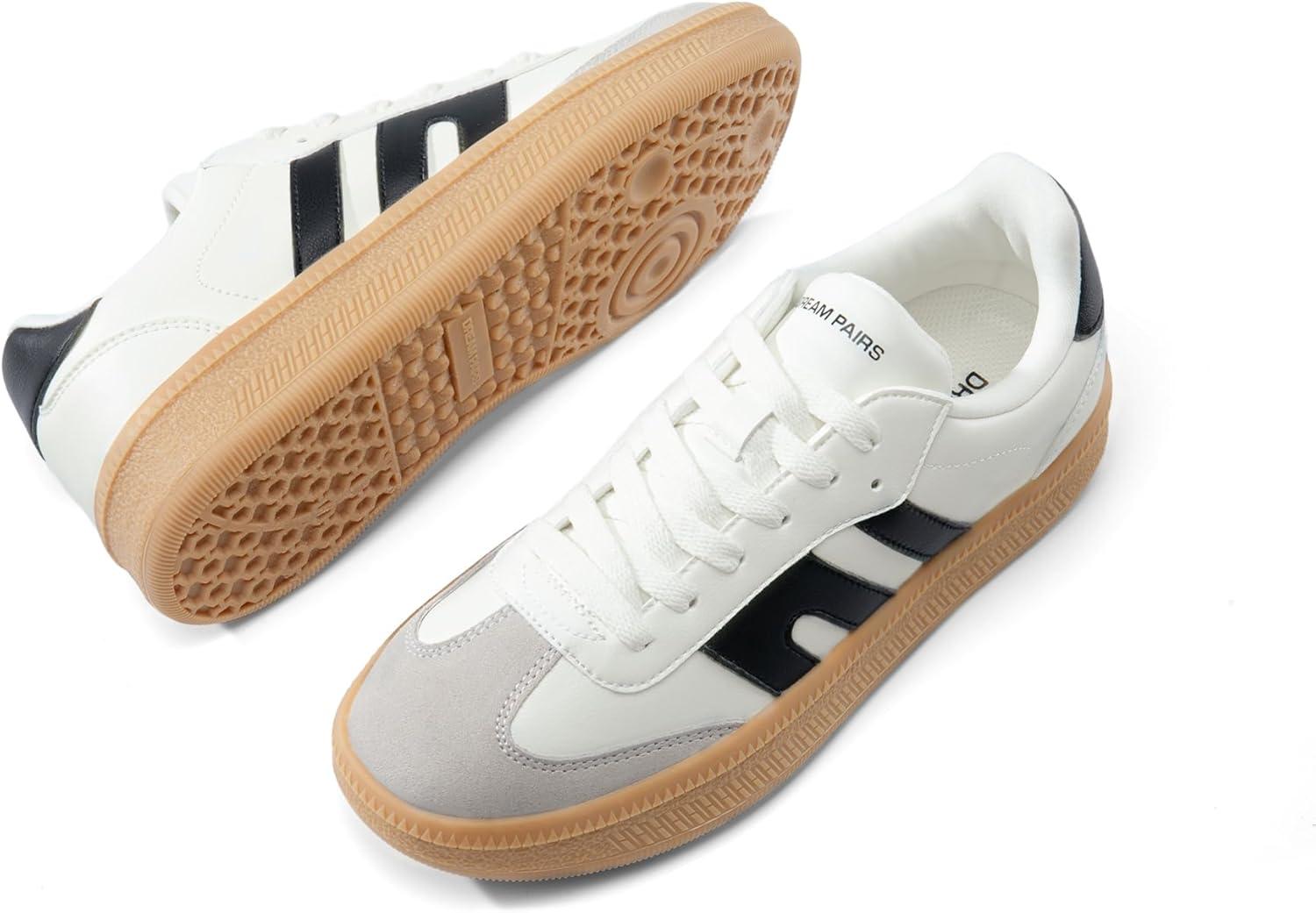 imageDREAM PAIRS Womens Tennis Sneakers Walking Casual LaceUp Footwear Comfortable Fashion Sneakers ShoesWhite