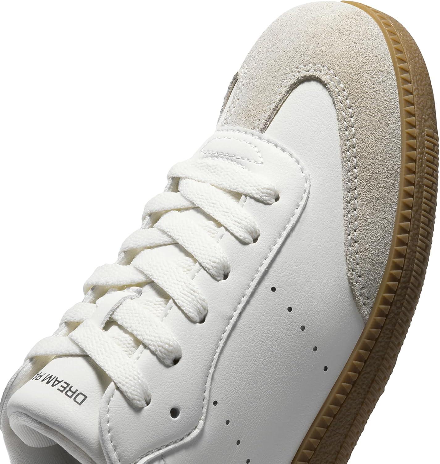 imageDREAM PAIRS Womens Tennis Sneakers Walking Flat LowTop Casual LaceUp Comfortable Nia Fashion Sneakers ShoesAll White