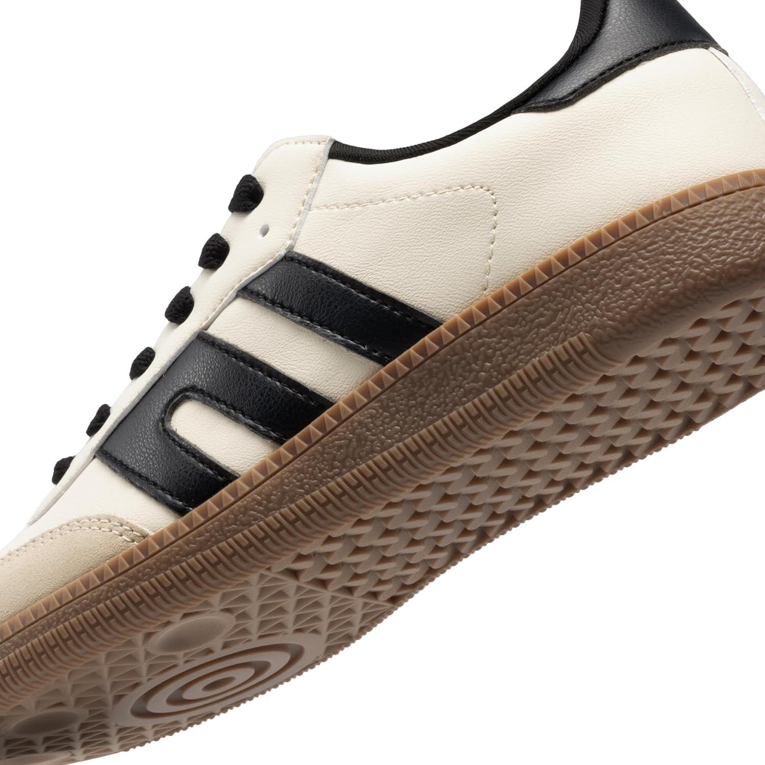 imageDREAM PAIRS Womens Tennis Sneakers Walking Flat LowTop Casual LaceUp Comfortable Nia Fashion Sneakers ShoesBeige Black