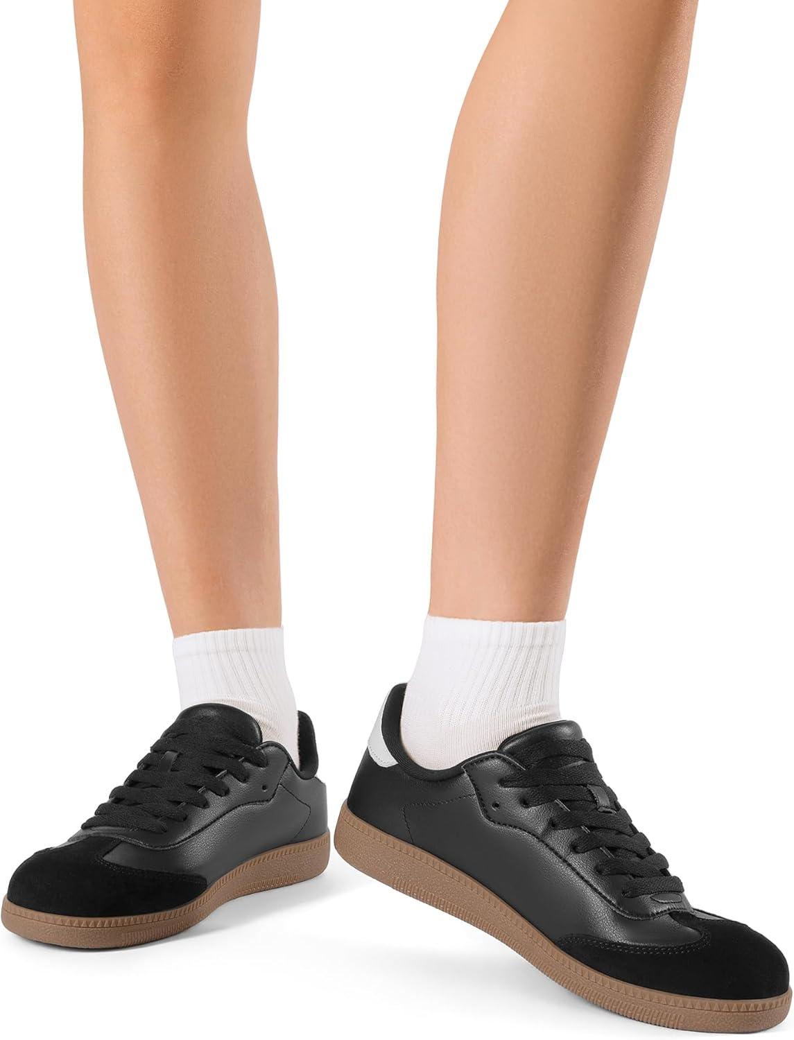 imageDREAM PAIRS Womens Tennis Sneakers Walking Flat LowTop Casual LaceUp Comfortable Nia Fashion Sneakers ShoesBlack Multi