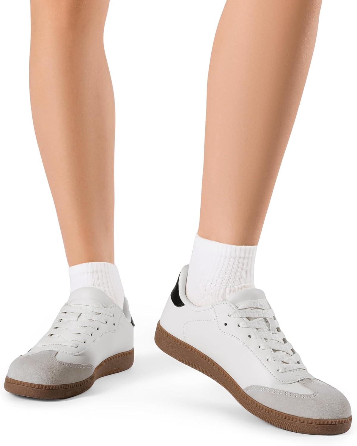 imageDREAM PAIRS Womens Tennis Sneakers Walking Flat LowTop Casual LaceUp Comfortable Nia Fashion Sneakers ShoesWhite Multi