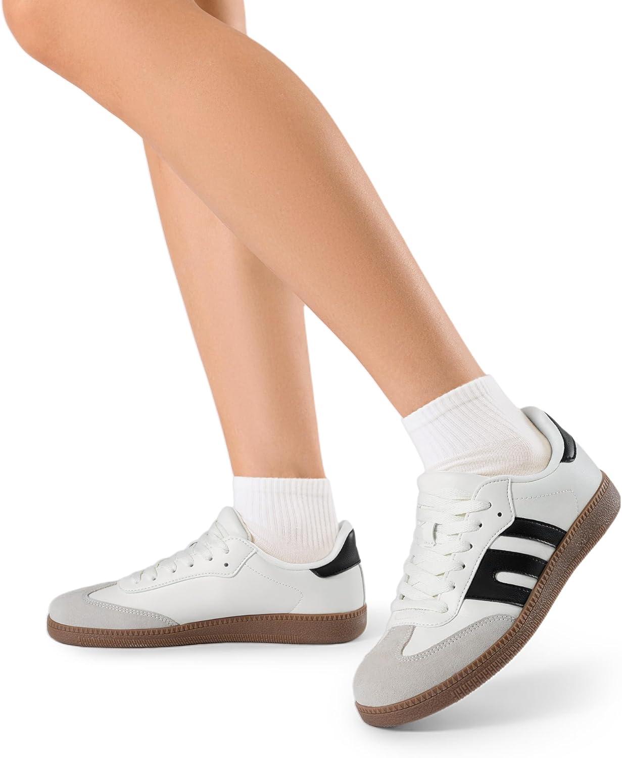 imageDREAM PAIRS Womens Tennis Sneakers Walking Flat LowTop Casual LaceUp Comfortable Nia Fashion Sneakers ShoesWhite Multi