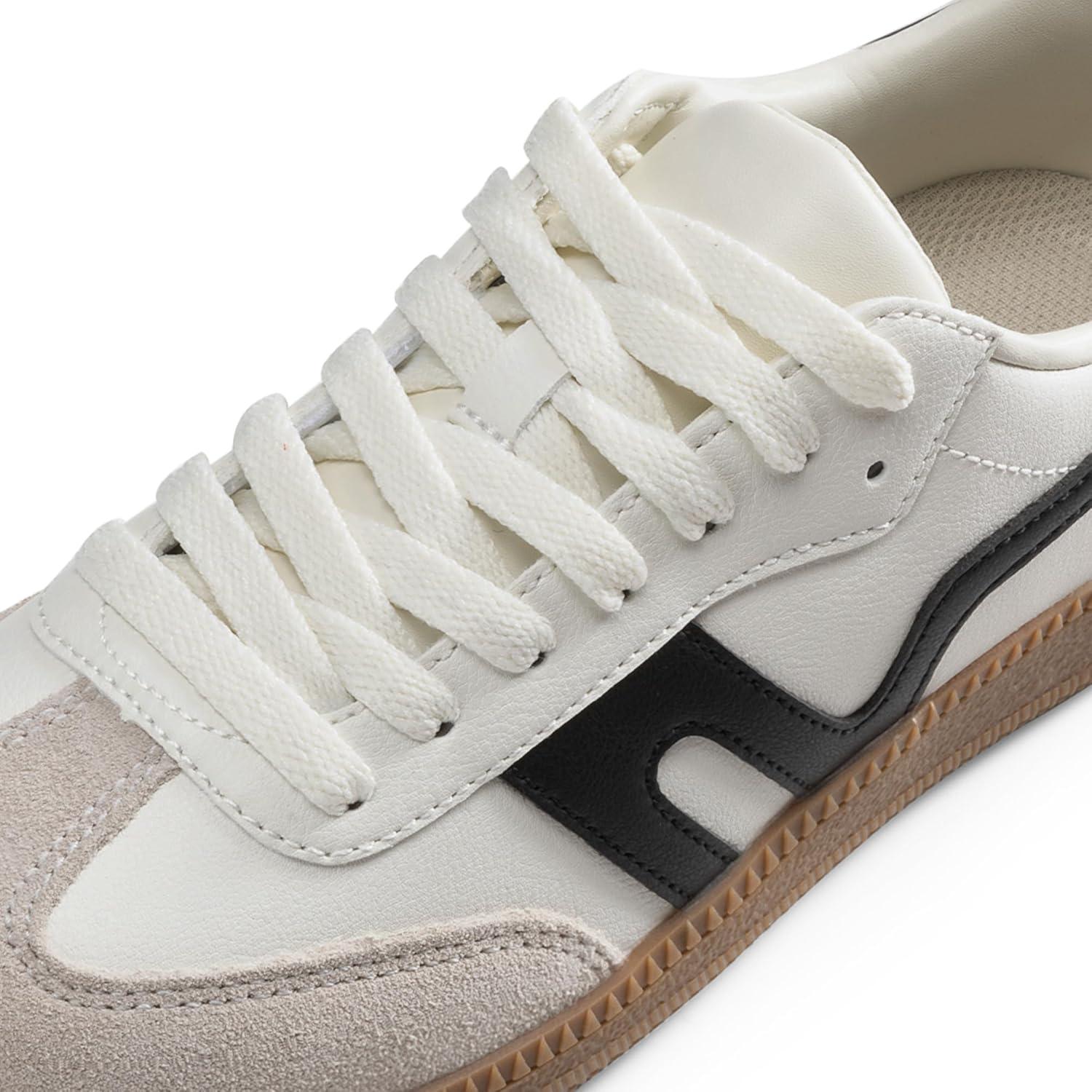 imageDREAM PAIRS Womens Tennis Sneakers Walking Flat LowTop Casual LaceUp Comfortable Nia Fashion Sneakers ShoesWhiteGreyBlack