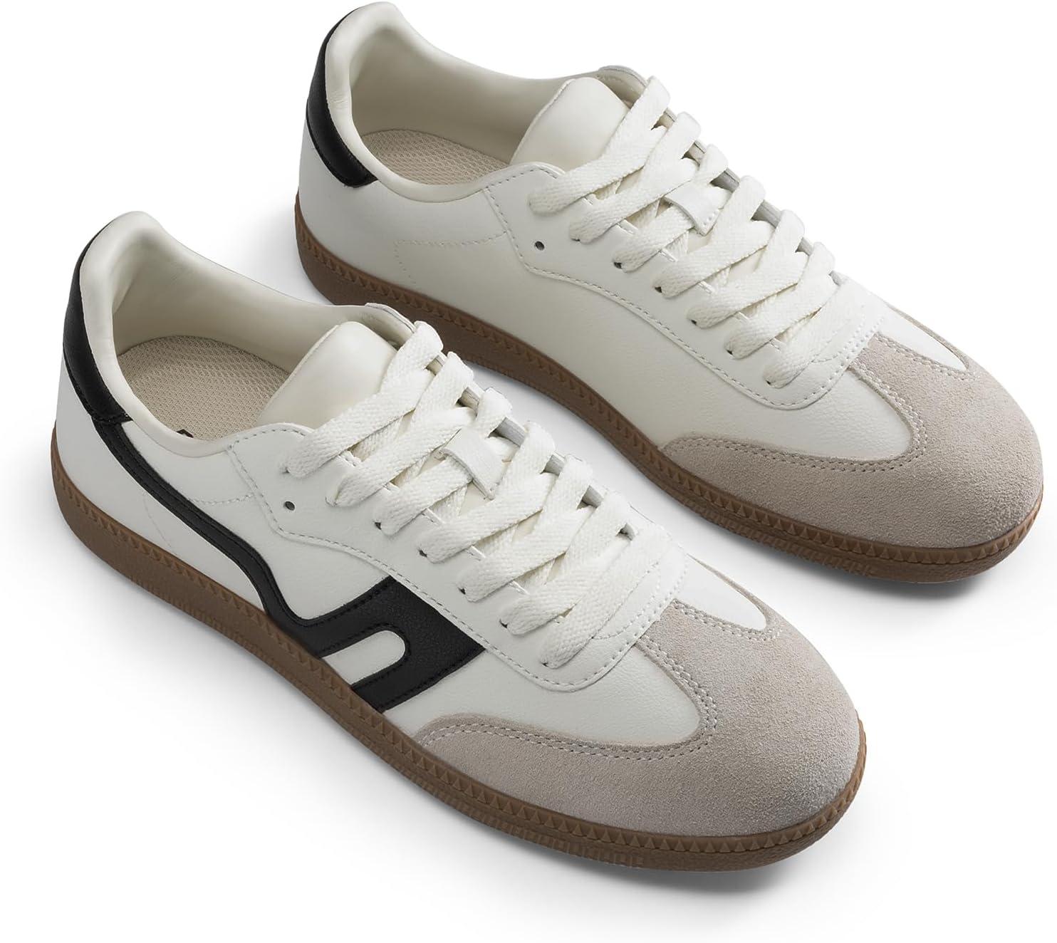 imageDREAM PAIRS Womens Tennis Sneakers Walking Flat LowTop Casual LaceUp Comfortable Nia Fashion Sneakers ShoesWhiteGreyBlack