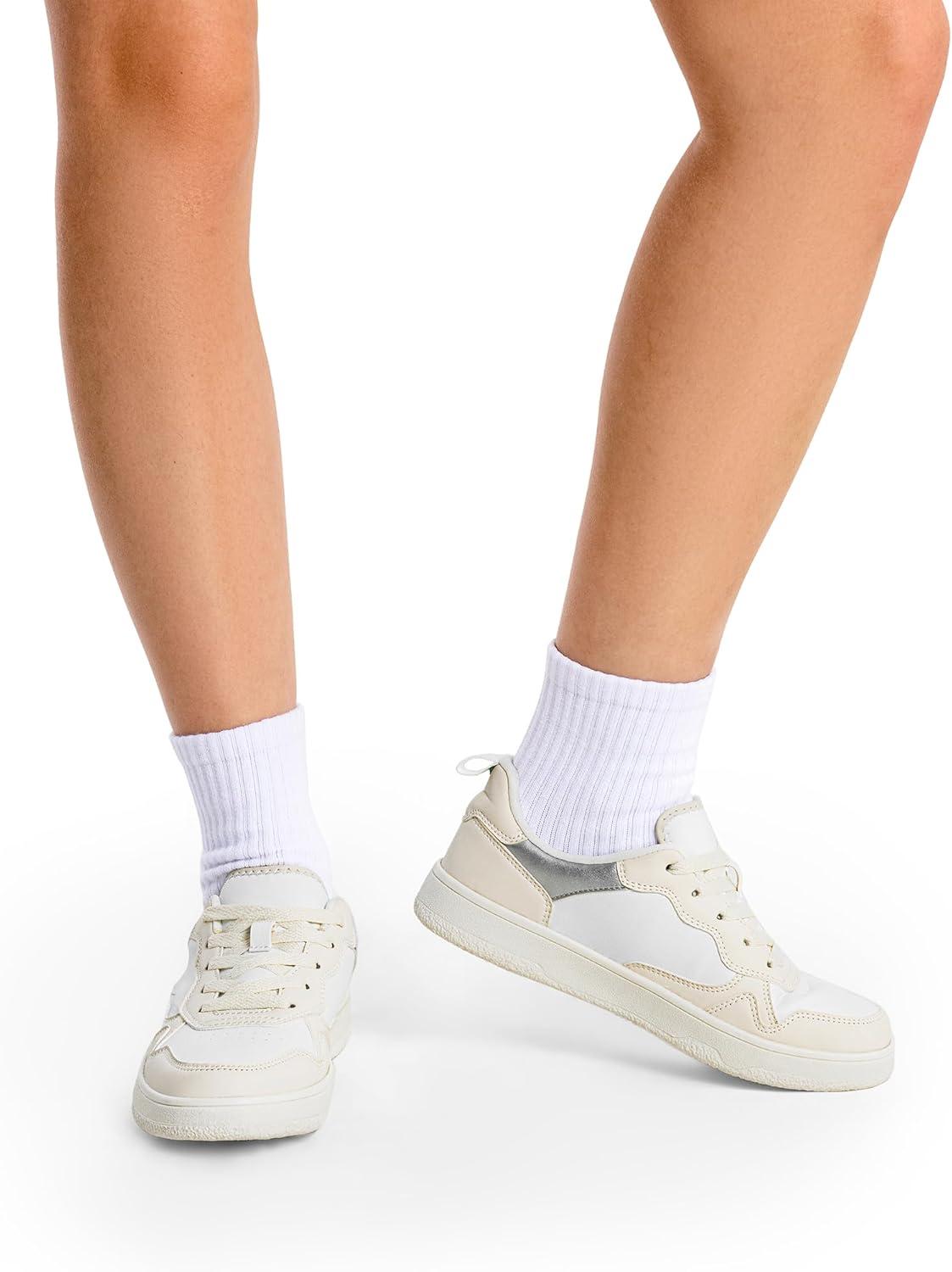 imageDREAM PAIRS Womens Walking Skateboard Shoes Sneakers Pu Leather Char Flat LowTop LaceUp Comfortable Casual Athletic NonSlip Running Fashion SneakersBeige