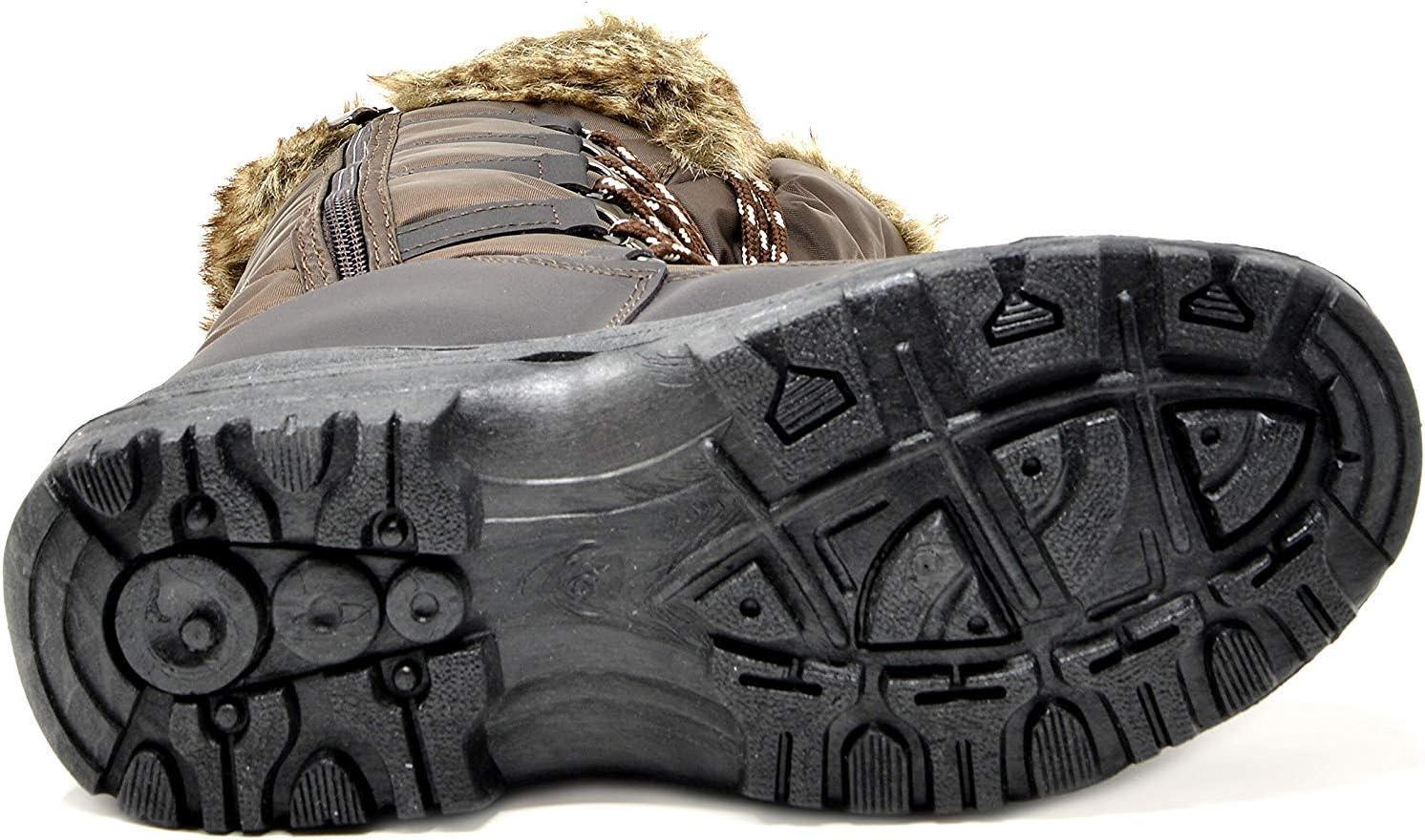 imageDREAM PAIRS Womens Warm Faux Fur Lined MidCalf Winter Snow BootsBrown