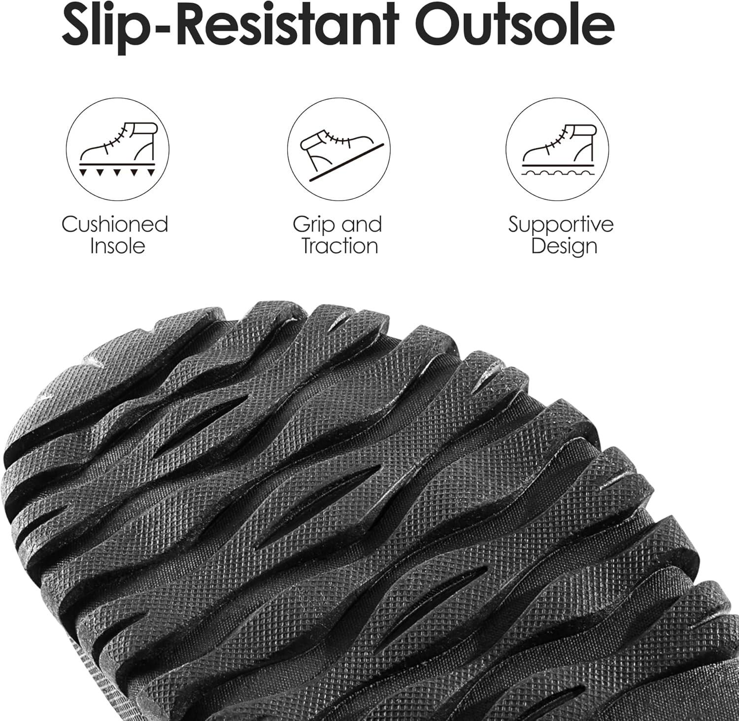 imageDREAM PAIRS Womens Winter Duck Boots Mid Calf Warm Insulated Faux Fur Lined Waterproof Lace Up Snow BootsBlack