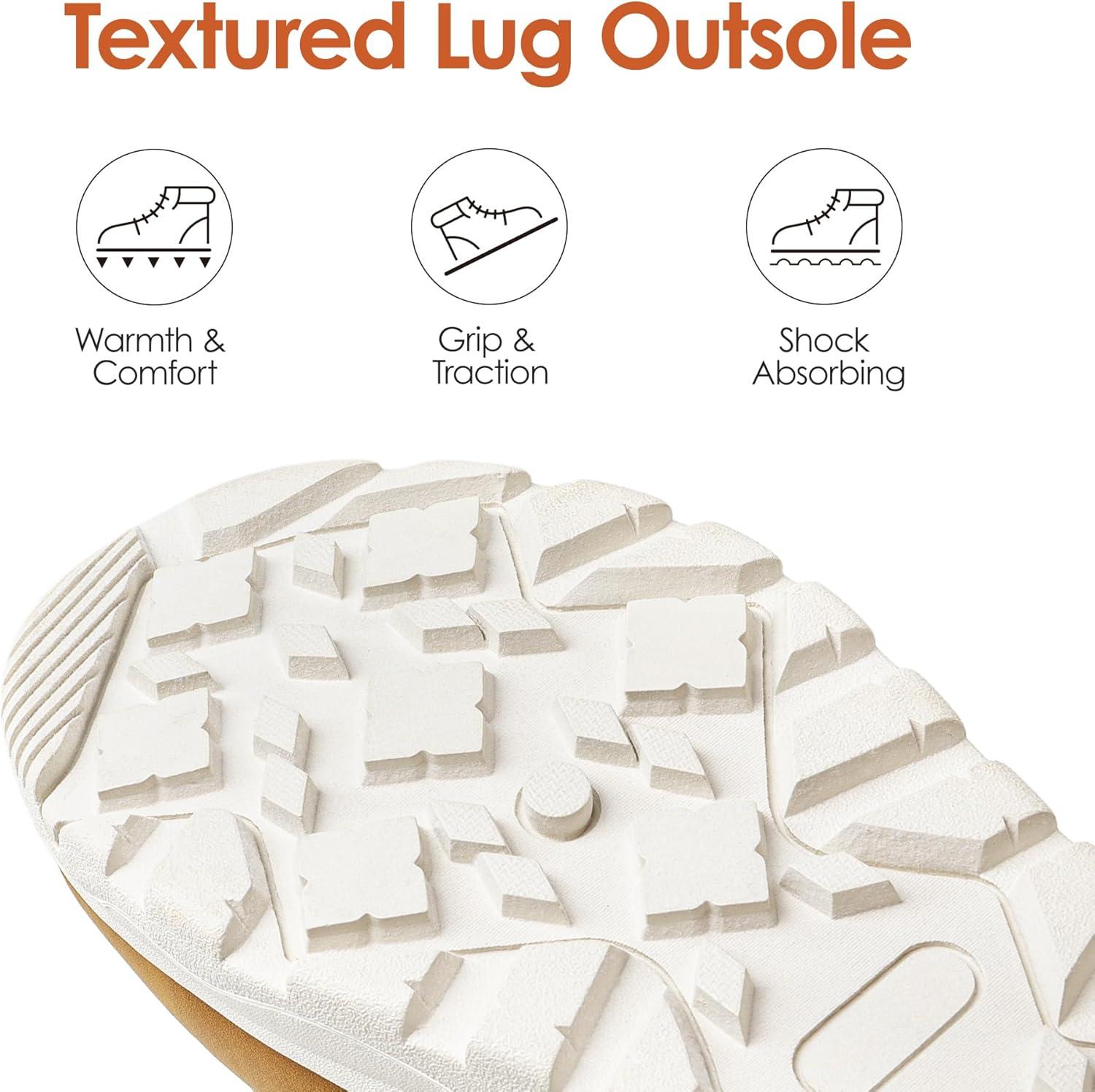 imageDREAM PAIRS Womens Winter Snow Boots Lace Up Warm Comfortable Faux Fur Lining Outdoor Ankle BootiesChestnut