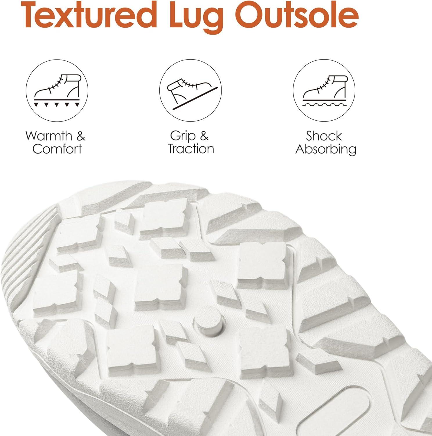 imageDREAM PAIRS Womens Winter Snow Boots Lace Up Warm Comfortable Faux Fur Lining Outdoor Ankle BootiesLight Grey