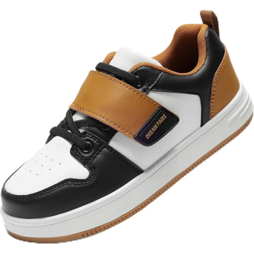 imageDREAM PAIRS Boys Girls Sneaker Low Top Basketball Shoes Kids LilLegends AlleyBall Walking Shoes for Sport Outdoor SchoolBlackBrown