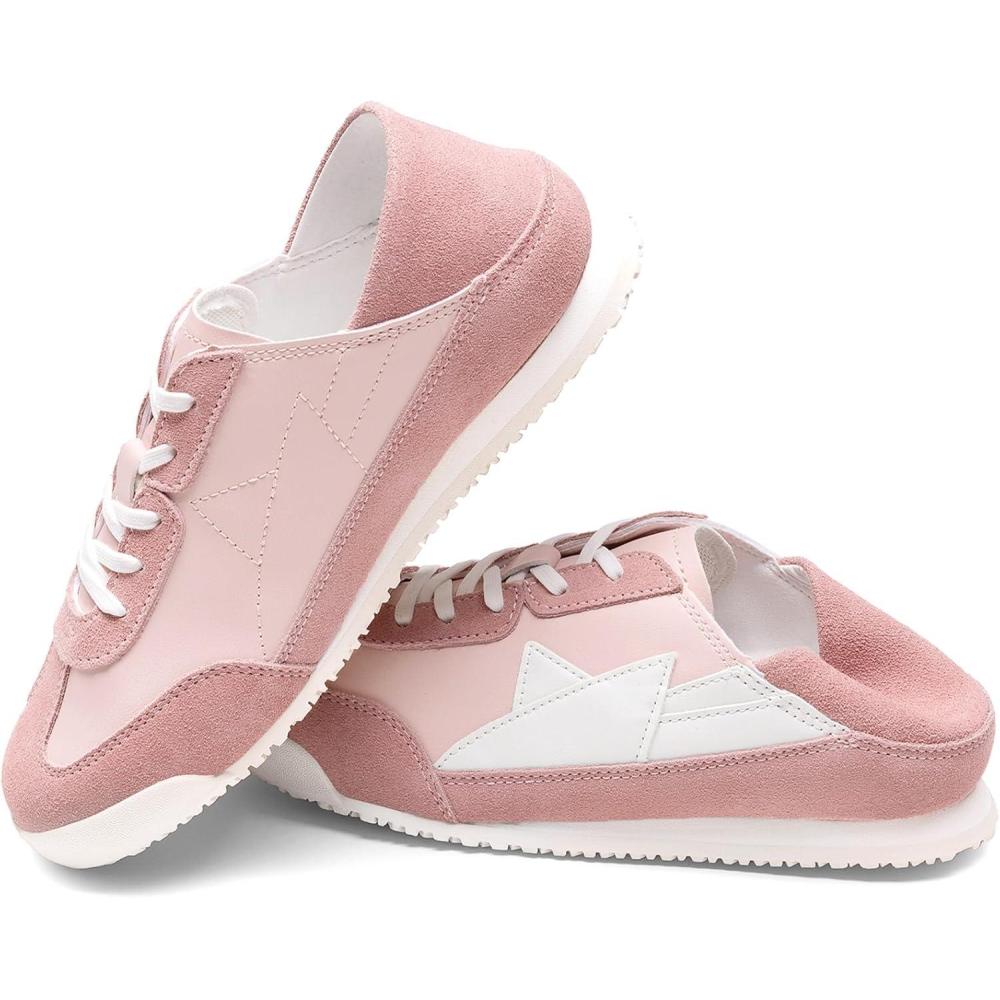 imageDREAM PAIRS Boys Girls Sneakers Foldable Back Retro Classic Casual Tennis Lightweight Breathable Walking Shoes for LittleBig KidPink