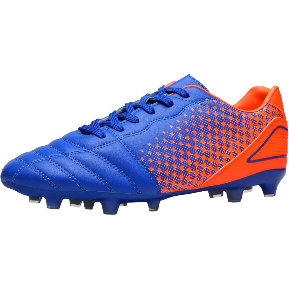 imageDREAM PAIRS Mens Firm Ground Soccer Cleats Soccer ShoesRoyalOrange