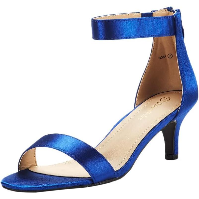 imageDREAM PAIRS Womens Fiona Fashion Stilettos Open Toe Pump Heeled SandalsRoyalBlue