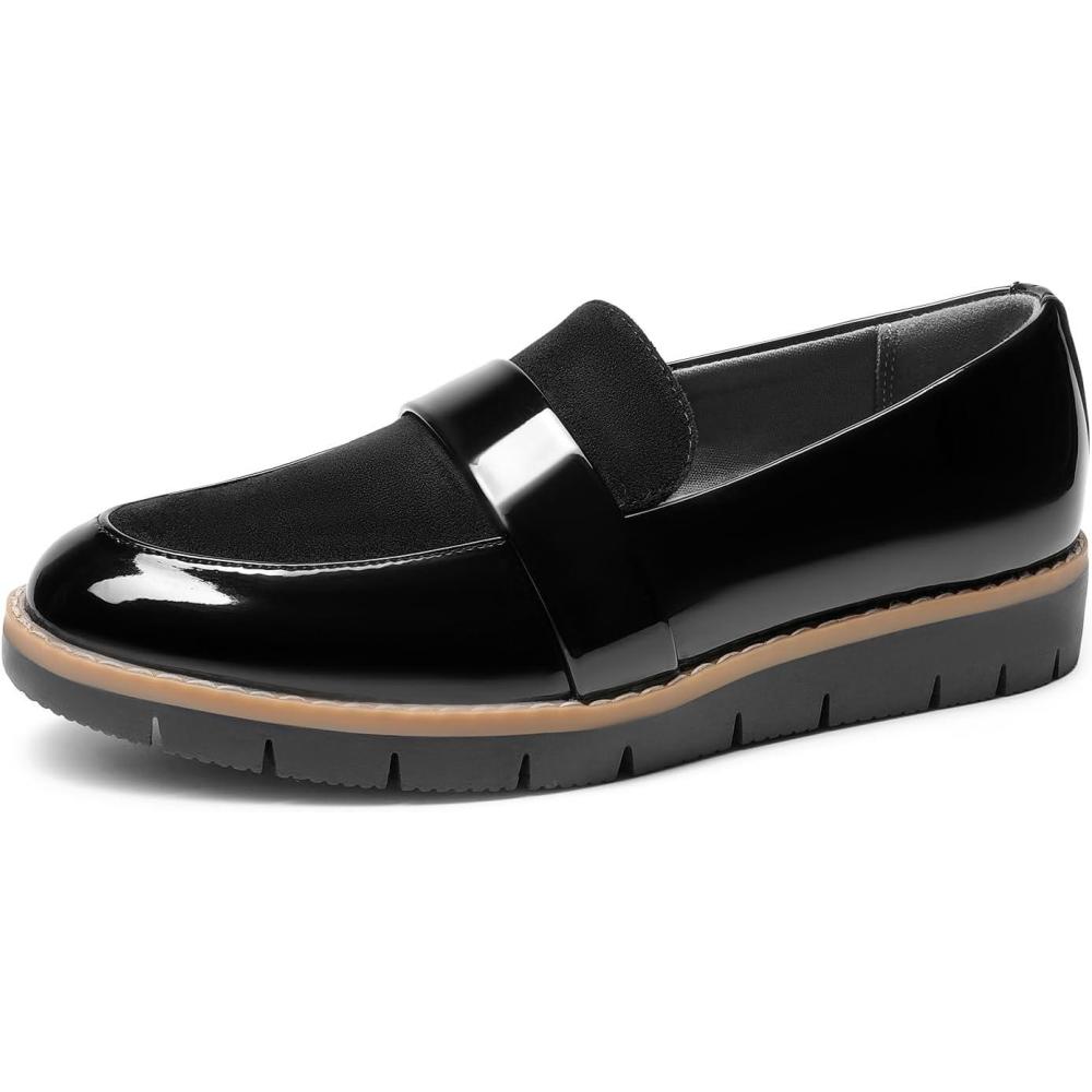 imageDREAM PAIRS Womens Loafers SlipOn Business Casual Work ShoesBlackpat