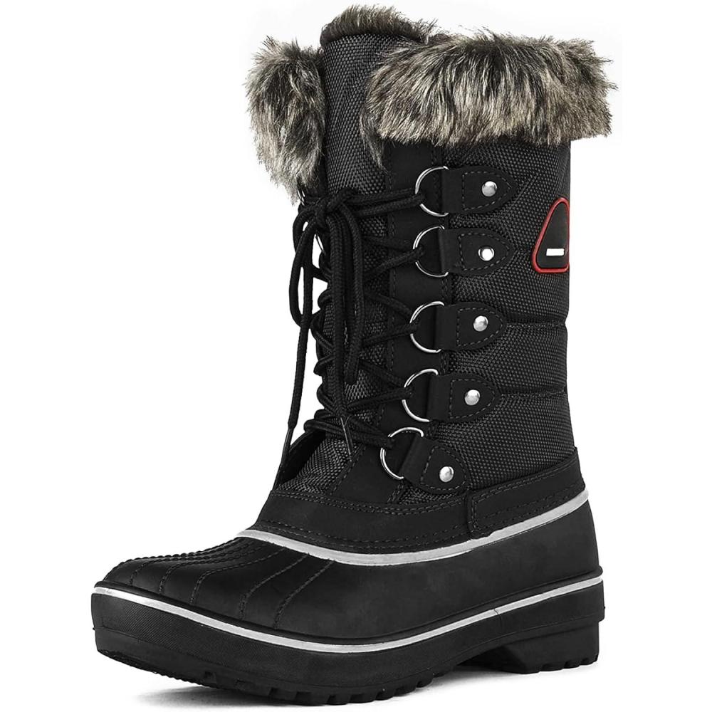 imageDREAM PAIRS Womens Snow BootsBlack