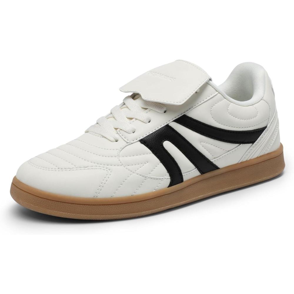 imageDREAM PAIRS Womens Tennis Sneakers Walking Casual LaceUp Footwear Comfortable Trendy FoldOver Design Fashion Sneakers ShoesWhite