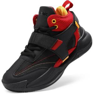 DREAM PAIRS Boys Girls Basketball Shoes Little Kid Big Kid Non-Slip Sport Athletic Sneakers Boys Comfortable Durable School Training Shoes