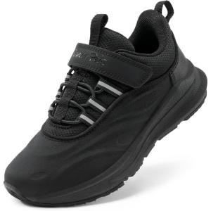 DREAM PAIRS Boys Girls Shoes Kids DuraPlay Tennis Running Athletic Protective Walking Sneakers for Little/Big Kid(All Black)