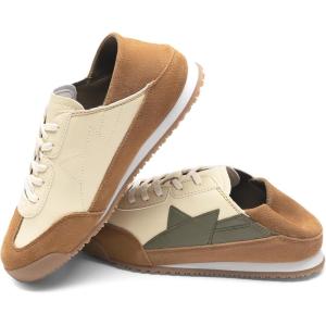 DREAM PAIRS Boys Girls Sneakers Foldable Back Retro Classic Casual Tennis Lightweight Breathable Walking Shoes for Little/Big Kid(Brown/Beige)