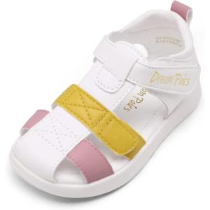 DREAM PAIRS Unisex-Child Sdsd228k(Yellow/Pink)