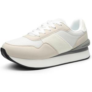 DREAM PAIRS Women Sneakers Tennis Ray Walking Platform Chunky Comfortable Lightweight Lace Up Casual Fashion Sneaker