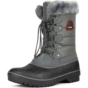 DREAM PAIRS Women’s Snow Boots(Grey)
