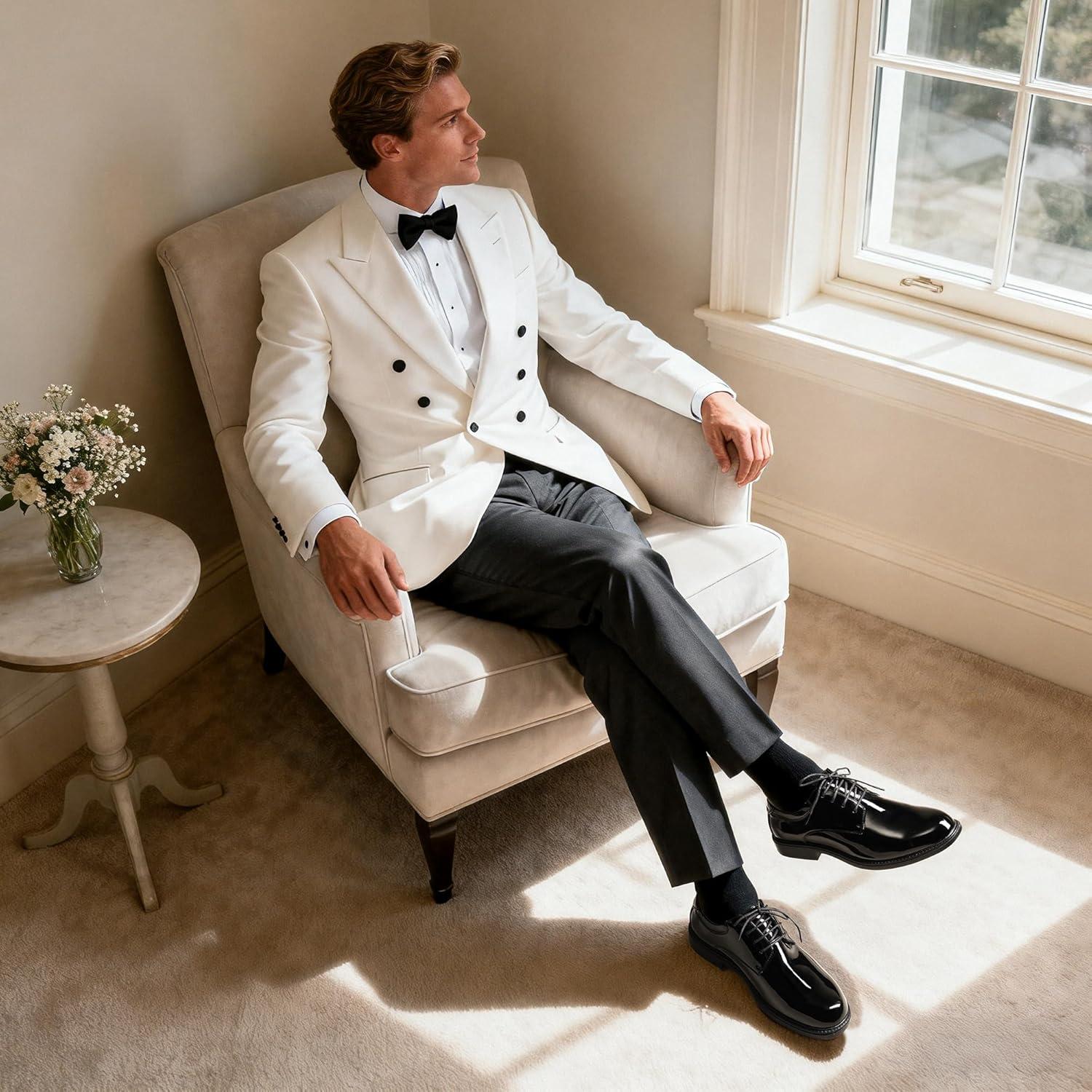 imageBruno Marc Mens OxfordsBlackPat