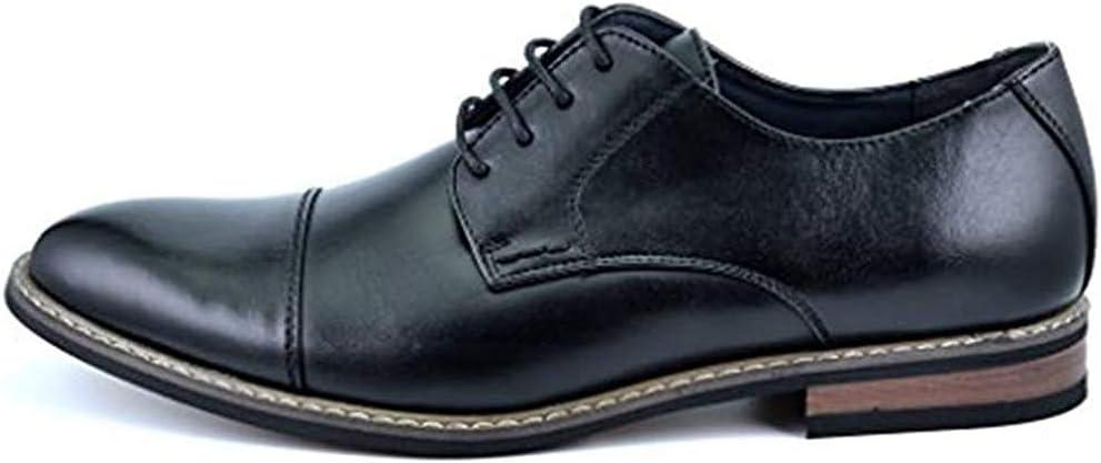 imageBruno Marc Moda Italy Prince Mens Classic Modern Oxford Lace Dress ShoesBlack