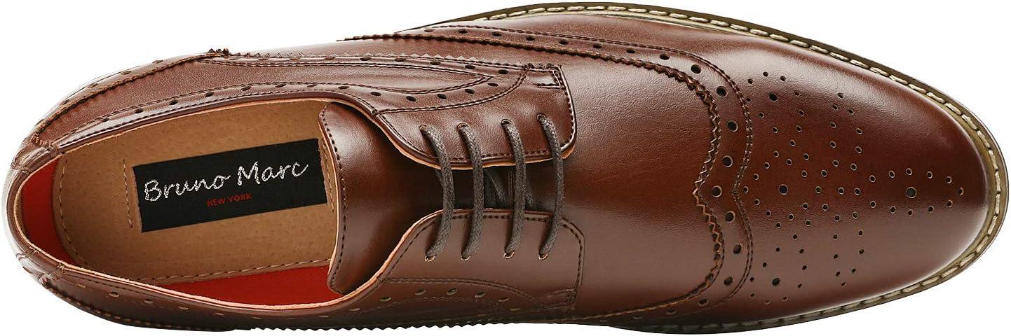 imageBruno Marc Moda Italy Prince Mens Classic Modern Oxford Lace Dress ShoesPrince3darkbrown