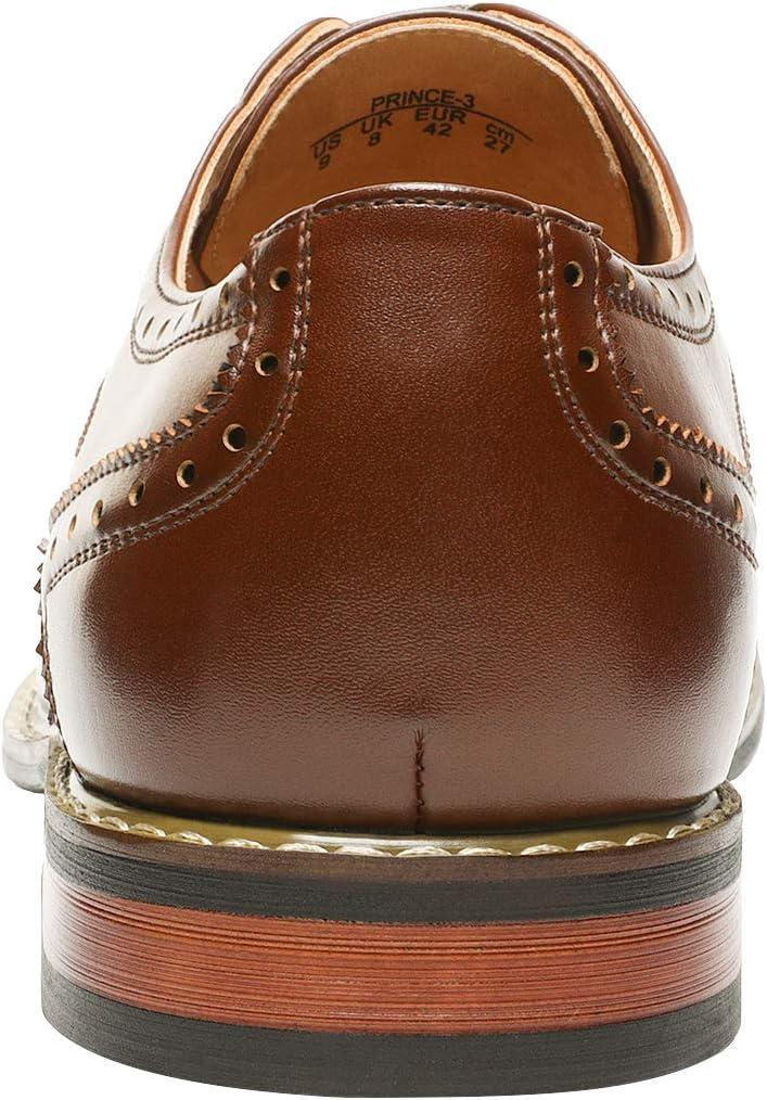 imageBruno Marc Moda Italy Prince Mens Classic Modern Oxford Lace Dress ShoesPrince3darkbrown