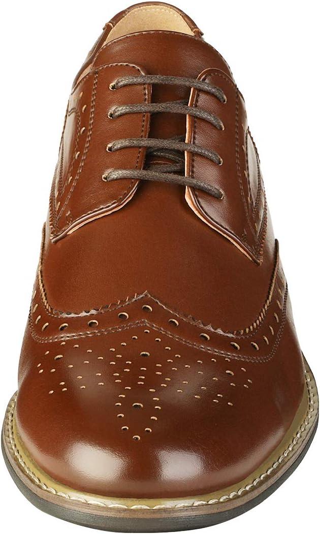 imageBruno Marc Moda Italy Prince Mens Classic Modern Oxford Lace Dress ShoesPrince3darkbrown